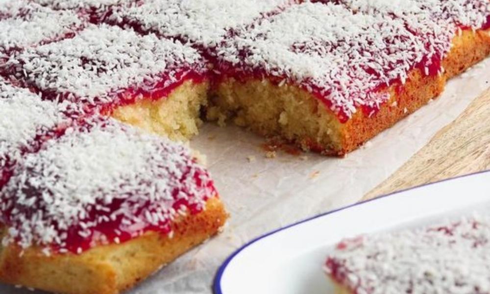 Coconut Jam Cake Recipe