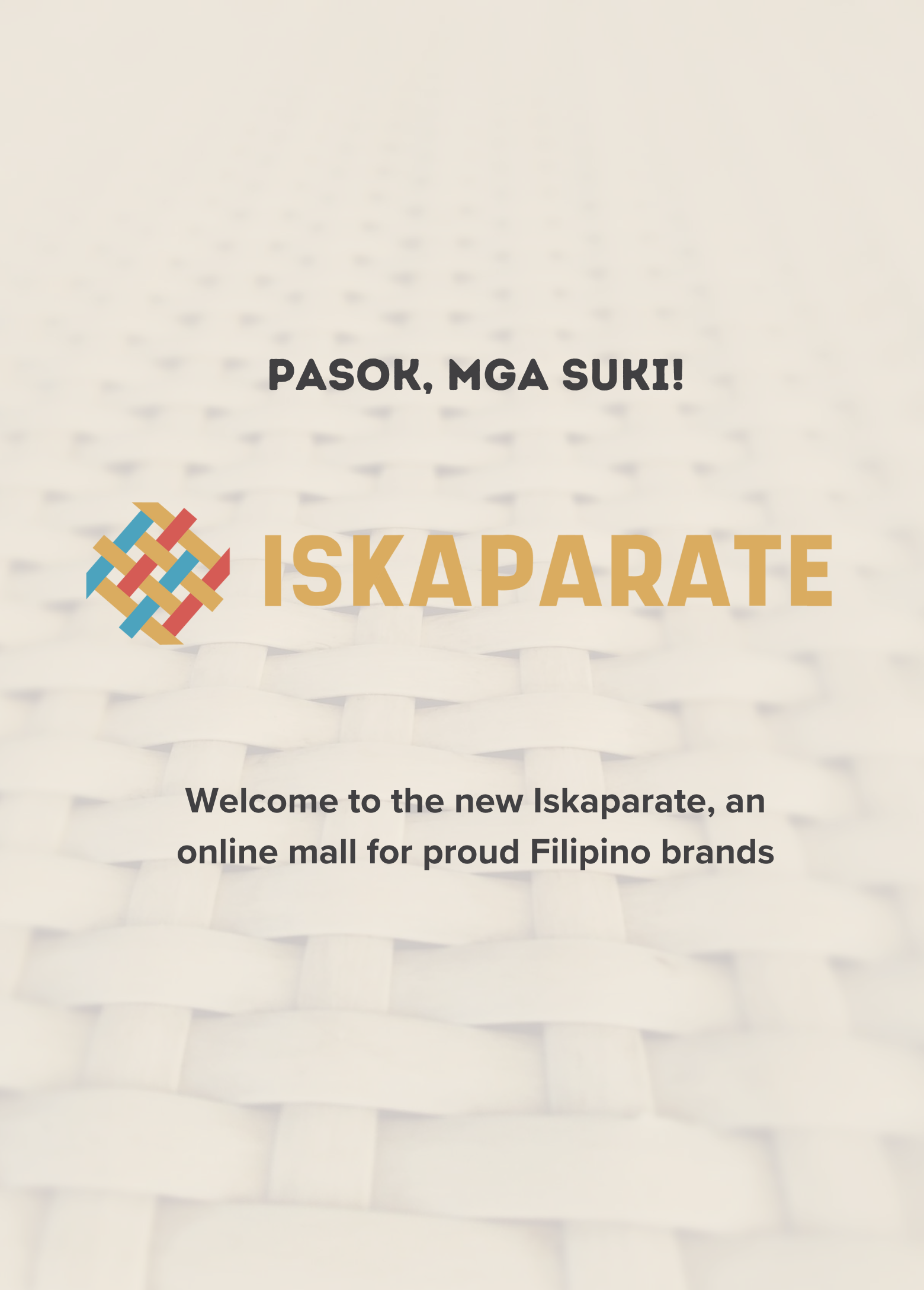 Welcome Iskaparate Mobile Banner